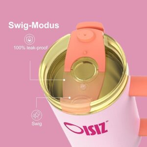 OISIZ 40 oz Tumbler with Handle and Straw Lid