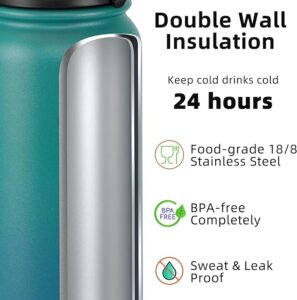 Fanhaw 20 Oz Insulated Stainless Steel Water Bottle