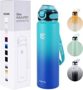 Flarny 32 oz Insulated Water Bottle