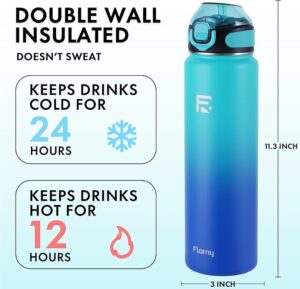 Flarny 32 oz Insulated Water Bottle