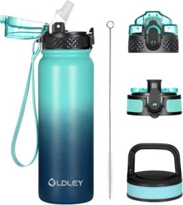 Oldley Insulated Water Bottle 20oz for Adults Kids